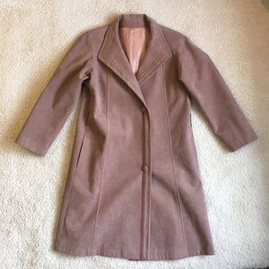 VINTAGE Suede Dusty Rose Duster Jacket